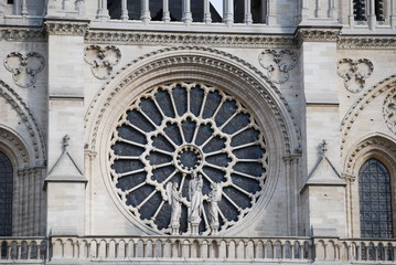 Notre Dame stained glass window