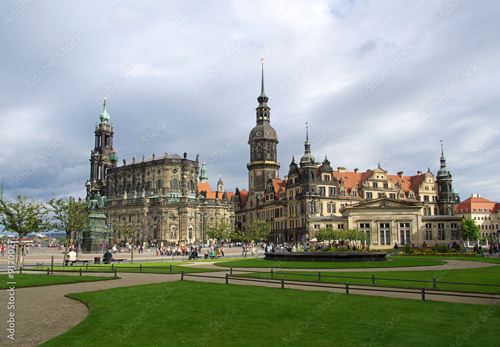 Wall mural Dresden Altstadt - Dresden old town 08