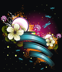 Floral Abstract Vector Composition