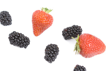 strawberry and blackberry pattern