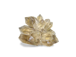 rock crystal on white background)
