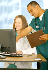 Happy Medical Staff Working Together - 9128875