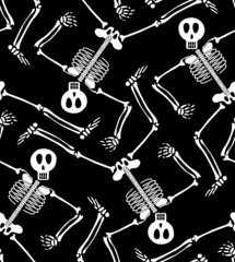 Seamless skeleton pattern