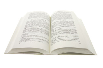 Obraz premium Book on Isolated White Background