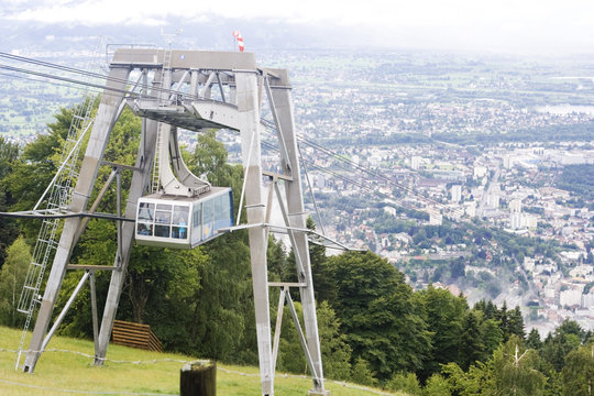 view on the bregenz from pfaender. austria, europe
