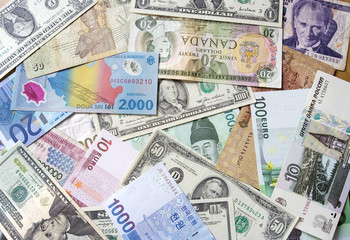Fototapeta na wymiar International currency