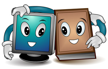 Computer and Book Partner