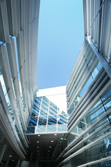 Modern blue building