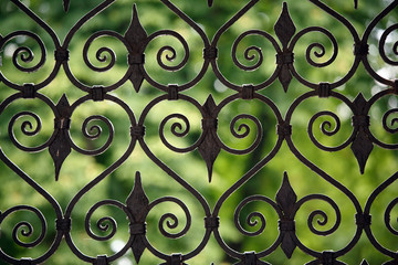 old design iron gate details, romanian style
