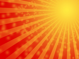 Sun rays bulb background