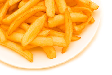 fry on white background