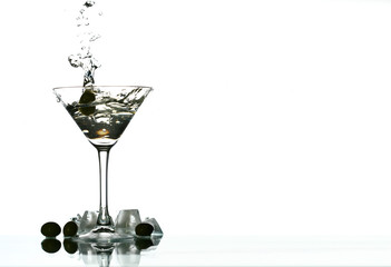 martini glass splash bar background