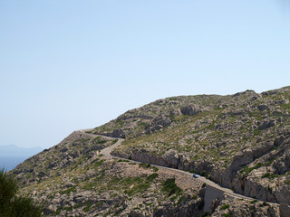 Fototapeta na wymiar Serpentine - Cap Formentor, Majorka