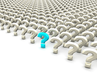 Fototapeta premium Question Sign. 3d