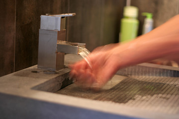 Washing hands