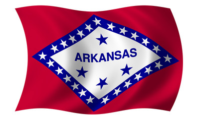 Fototapeta na wymiar Flag of Arkansas