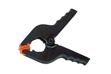 Schwarze Plastikklemme