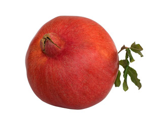 Pomegranate isolated on white background