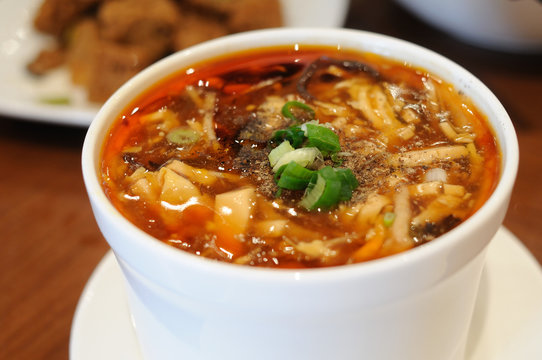 Chinese style hot and sour soup