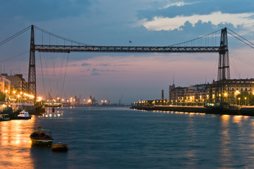 Puente colgante entre Portugalete y Getxo, Bizkaia (Spain)