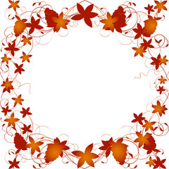 Autumn vine vector background