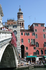 Naklejka premium Rialto Bridge in Venice Italy