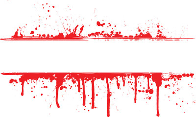Blood splatter border