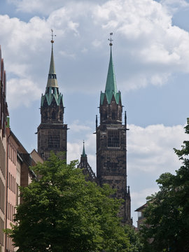 St. Lorenz  Church Nuremberg (Nürnberg). Europe, Germany.