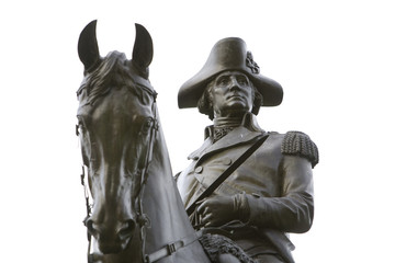 Fototapeta na wymiar BOSTON: equastrian pomnik generała Jerzego Waszyngtona