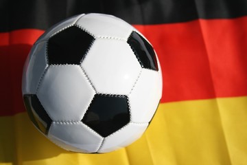 Obraz premium Fußball, Deutschland flagge