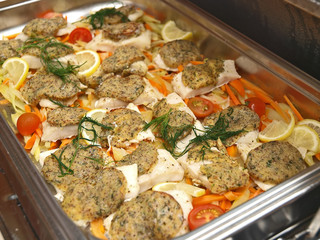 fisch mit olivenpastete gratiniert