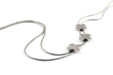modern necklace isolated on a white background