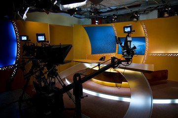 TV news studio