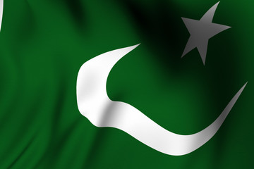 Obraz na płótnie Canvas Rendered Pakistani Flag