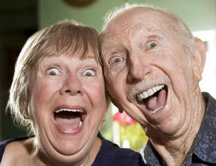 Close Up Portrait of a Senior Couple