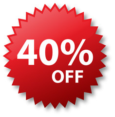 Sale - Forty Percent Off