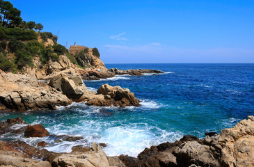 Costa Brava landscape near Lloret de Mar (Catalonia, Spain)