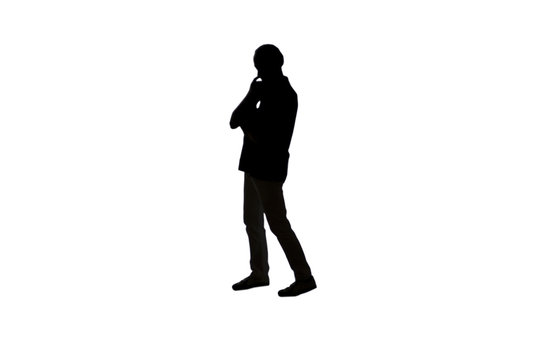 homme pense