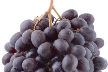 object on white - food Black grapes