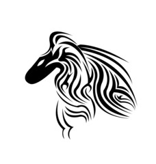 A beautiful horse tattoo design
