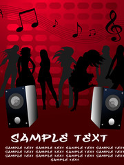 A beauitful party illustration poster design