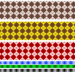 Multi Diamond Shapes Border  Collection