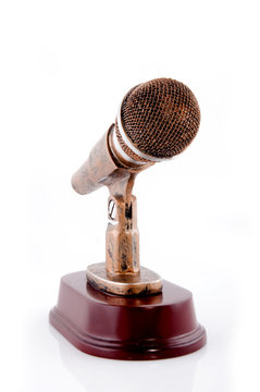Microphone in gold