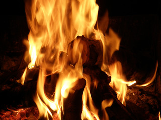 Flames or fire for background