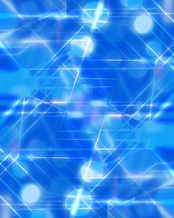 abstract computer circuit on a soft blue background