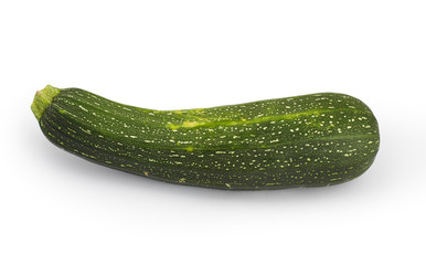Vegetable marrow isolated with clipping path
