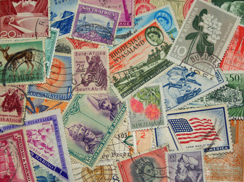 OLD POSTAGE STAMPS.