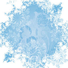 Fototapeta na wymiar Frosty patterns