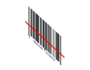 the line code on white background from ray of laser