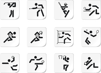 Set on sports subjects. Similar works are in my galleries